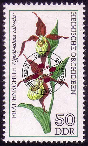 2140 Heimische Orchideen 50 Pf, gestempelt O