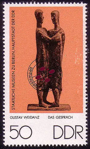 2145 Staatliche Museen Bronzeplastiken 50 Pf O gestempelt