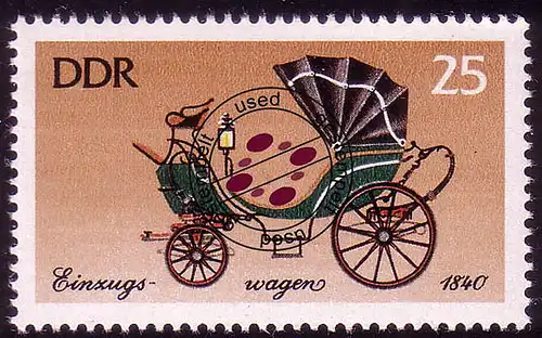 2149 Historische Kutschen 25 Pf O gestempelt