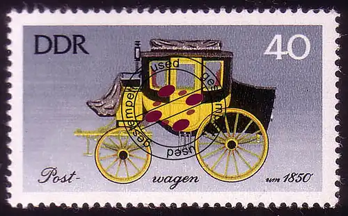 2151 Carrosses historiques 40 Pf O Tamponné