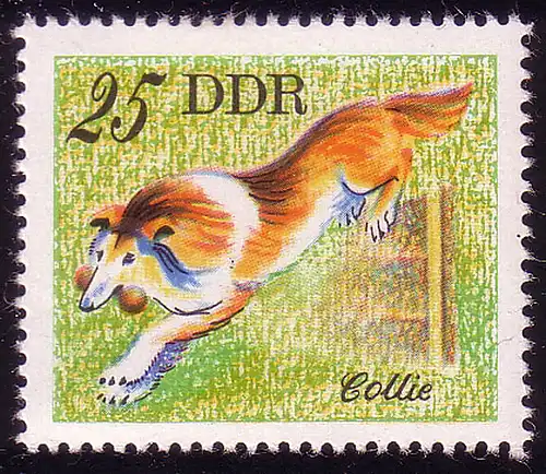 2158 Hunderassen 25 Pf Collie **