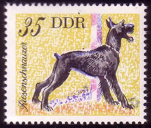 2159 Hunderassen 35 Pf Riesenschnauzer**