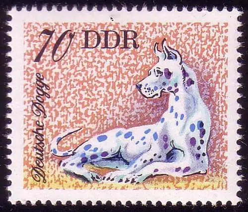 2160 Hunderassen 70 Pf Deutsche Dogge **