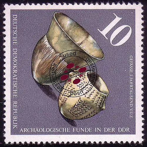 2182 Archäologische Funde in der DDR 10 Pf O