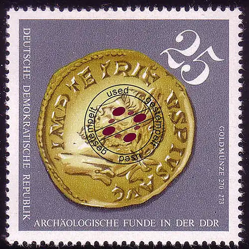 2184 Archäologische Funde in der DDR 25 Pf O