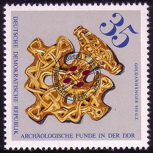 2185 Archäologische Funde in der DDR 35 Pf O