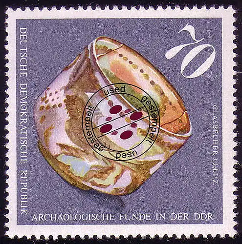 2186 Archäologische Funde in der DDR 70 Pf O