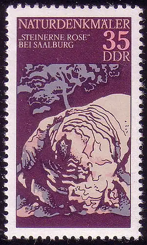 2206 Monuments naturels 35 Pf Steinerne Rose **