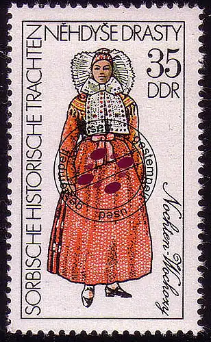 2213 Historische sorbische Trachten 35 Pf O