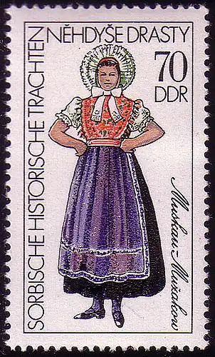 2214 Historische sorbische Trachten 70 Pf **