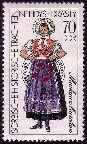 2214 Historique des costumes sorbiens 70 Pf O