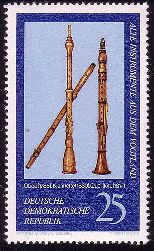 2226 Alte Musikinstrumente 25 Pf Oboe **