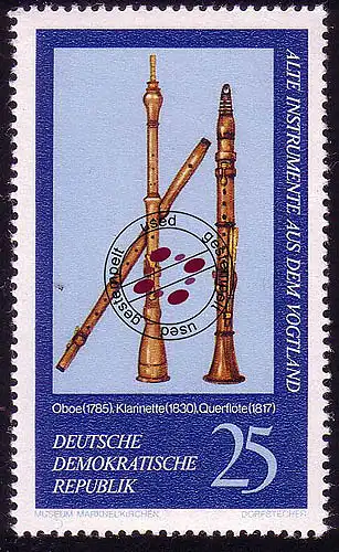 2226 Alte Musikinstrumente 25 Pf Oboe O