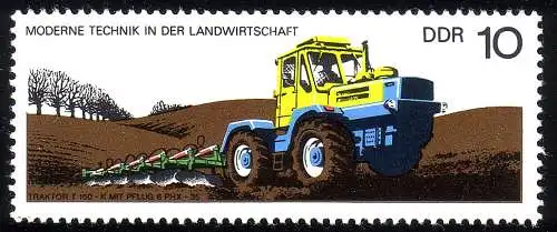 2236 Moderne Technik 10 Pf Traktor **