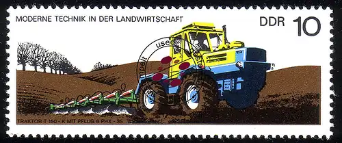 2236 Moderne Technik 10 Pf Traktor O