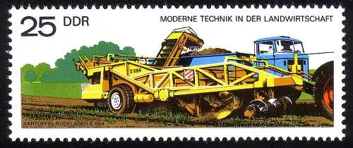 2238 Moderne Technik 25 Pf Kartoffel-Rodelader **