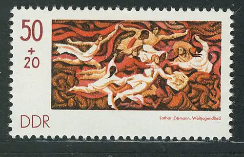 2249 SOCPHILEX 1977 50+20 Pf du bloc 48 **