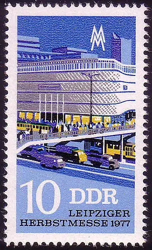 2250 Leipziger Herbstmesse 10 Pf 1977 **