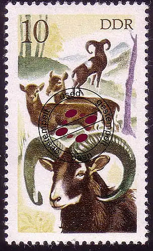 2270 Chasse Mufflon 10 Pf O Tamponné