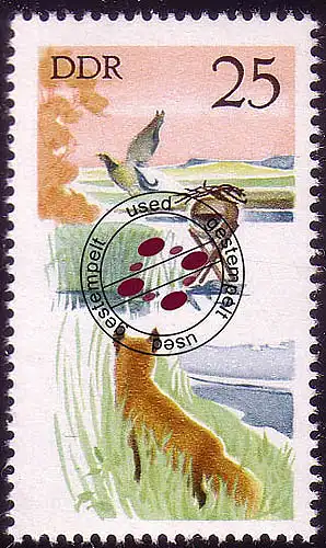 2273 Jagdwesen Fuchs 25 Pf O gestempelt