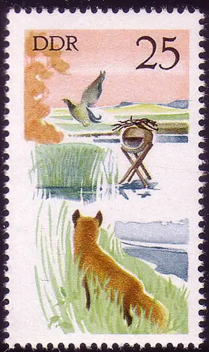 2273 Jagdwesen Fuchs 25 Pf, postfrisch **