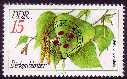 2288 Plantes médicinales 15 Pf Hänschbier O Tamponné