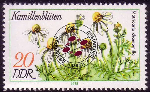 2289 Plantes médicinales 20 Pf camomille O