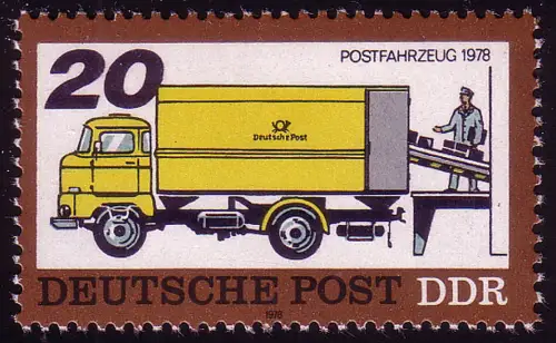 2300 transport postal plus tôt et aujourd'hui 20 Pf **