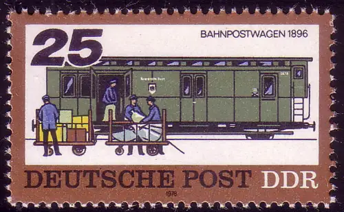 2301 transport postal tôt et aujourd'hui 25 Pf **