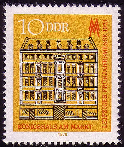 2308 Leipziger Frühjahrsmesse 1978 10 Pf, postfrisch **