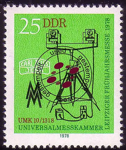 2309 Leipziger Frühjahrsmesse 25 Pf 1978 O