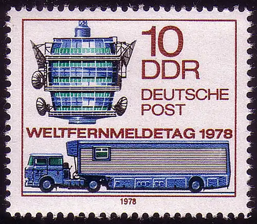 2316 Weltfernmeldetag 10 Pf 1978 **