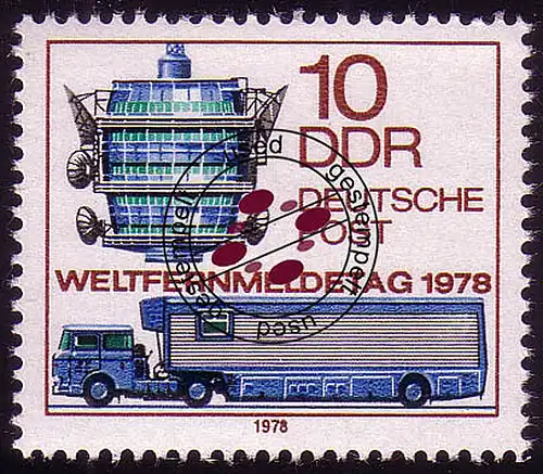 2316 Weltfernmeldetag 10 Pf 1978 O gestempelt
