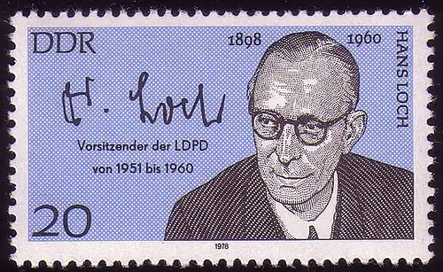 2339 Personnalités importantes 20 Pf Loch **