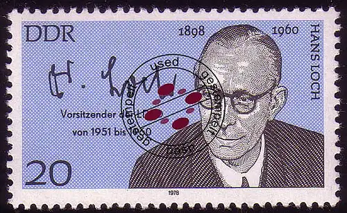 2339 Bedeutende Persönlichkeiten 20 Pf Loch O