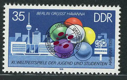 2346 Festival mondial des jeunes et des étudiants 35 Pf O
