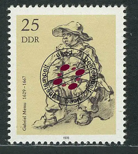 2349 Kupferstichkabinett 25 Pf O gestempelt