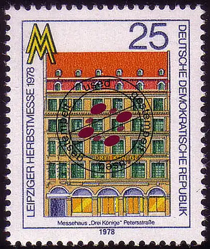 2354 Leipziger Herbstmesse 25 Pf 1978 O