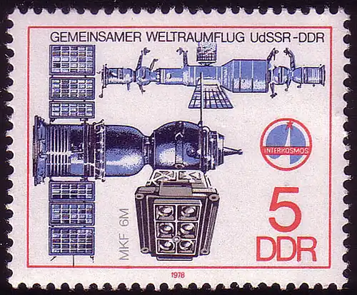 2359 Gemeinsamer Weltraumflug UdSSR-DDR 5 Pf **