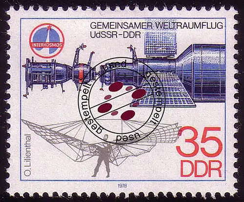 2362 Gemeinsamer Weltraumflug UdSSR-DDR 35 Pf O
