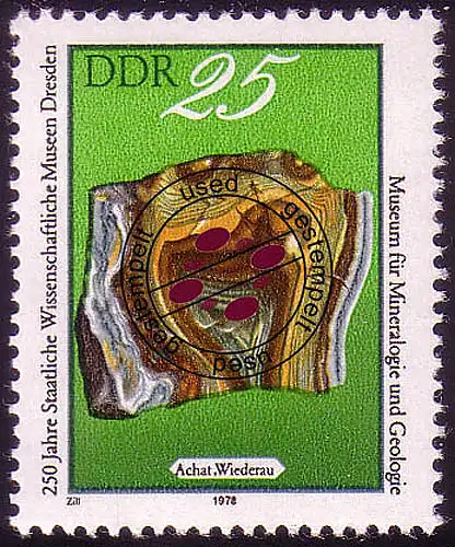 2372 Musées Scientifiques Dresde 25 Pf O