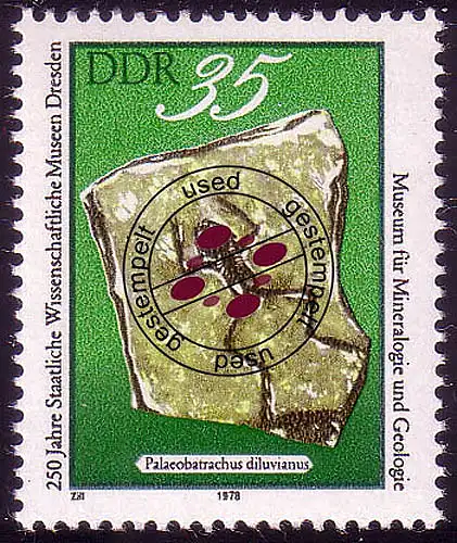 2373 Staatl. Wissenschaftliche Museen Dresden 35 Pf O