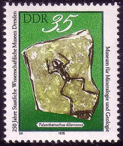 2373 Staatl. Wissenschaftliche Museen Dresden 35 Pf **