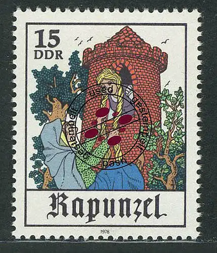 2383 Märchen - Rapunzel 15 Pf O