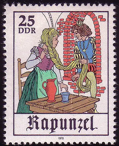 2385 Fêtes - Rapunzel 25 Pf **