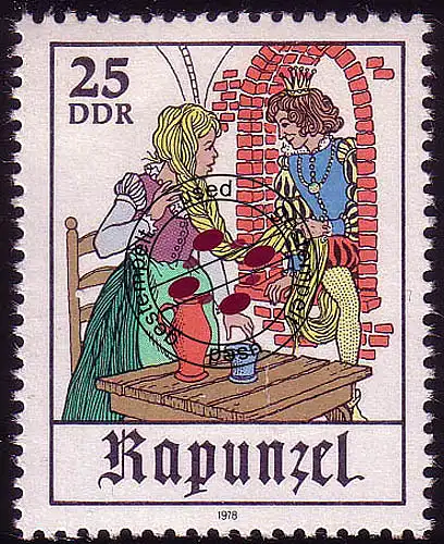 2385 Märchen - Rapunzel 25 Pf O