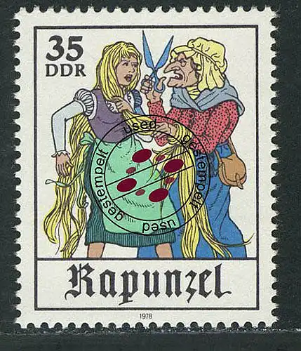 2386 Märchen - Rapunzel 35 Pf O gestempelt