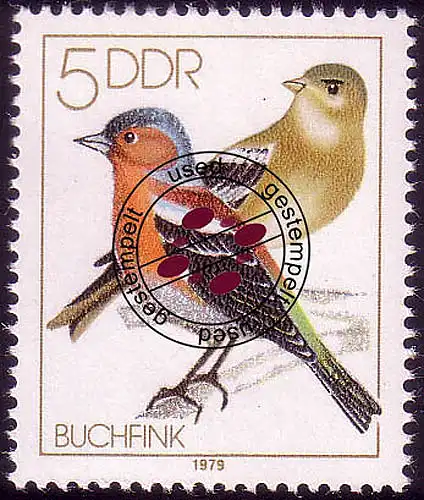 2388 Heimische Singvögel 5 Pf Buchfinken O