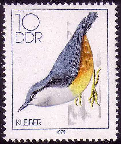 2389 Heimische Singvögel 10 Pf Kleiber **