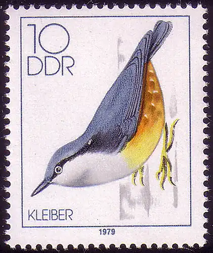 2389 Oiseau chanteur domestique 10 Pf Kleiber **
